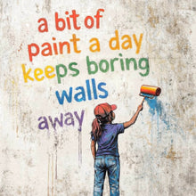 Lade das Bild in den Galerie-Viewer, Acrylglasbild Motivierendes Pop Art Quadrat