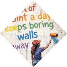 Lade das Bild in den Galerie-Viewer, Spannrahmenbild Motivierendes Pop Art Raute