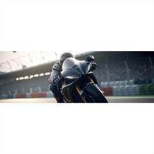 Lade das Bild in den Galerie-Viewer, Leinwandbild Motorradfahrt auf der Rennstrecke bei Sonnenuntergang Panorama