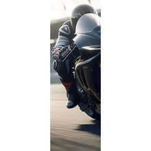 Lade das Bild in den Galerie-Viewer, Leinwandbild Motorradfahrt auf der Rennstrecke bei Sonnenuntergang Panorama Hoch