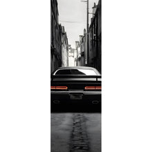 Lade das Bild in den Galerie-Viewer, Acrylglasbild Muscle Car in düsterer Gasse Panorama Hoch