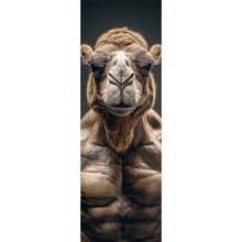 Lade das Bild in den Galerie-Viewer, Leinwandbild Muskelbepacktes Kamel mit beeindruckender Statur Panorama Hoch