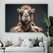 Lade das Bild in den Galerie-Viewer, Poster Muskelbepacktes Kamel mit beeindruckender Statur Querformat