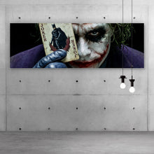 Lade das Bild in den Galerie-Viewer, Spannrahmenbild Mysteriöses Joker Porträt Panorama