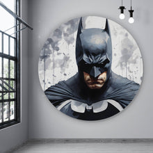 Lade das Bild in den Galerie-Viewer, Aluminiumbild Mystischer Comic Superheld mit Maske Kreis