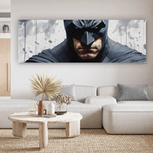 Lade das Bild in den Galerie-Viewer, Leinwandbild Mystischer Comic Superheld mit Maske Panorama