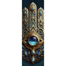 Lade das Bild in den Galerie-Viewer, Poster Mystisches Hamsa Hand Symbol Panorama Hoch