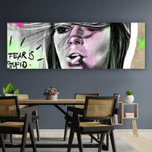 Lade das Bild in den Galerie-Viewer, Aluminiumbild Nachdenkliche Frau mit Zigarette Panorama