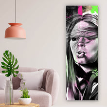 Lade das Bild in den Galerie-Viewer, Poster Nachdenkliche Frau mit Zigarette Panorama Hoch