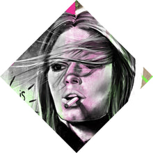 Lade das Bild in den Galerie-Viewer, Leinwandbild Nachdenkliche Frau mit Zigarette Raute