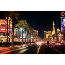 Lade das Bild in den Galerie-Viewer, Poster Nachtleben in Las Vegas Querformat