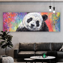 Lade das Bild in den Galerie-Viewer, Poster Niedlicher Panda Graffiti Panorama