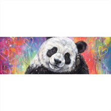 Lade das Bild in den Galerie-Viewer, Acrylglasbild Niedlicher Panda Graffiti Panorama