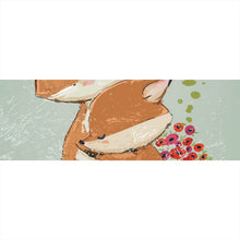 Lade das Bild in den Galerie-Viewer, Spannrahmenbild Niedliches Fuchsdesign Panorama