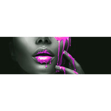 Lade das Bild in den Galerie-Viewer, Spannrahmenbild Pinke Lippen Panorama