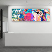 Lade das Bild in den Galerie-Viewer, Leinwandbild Pop Art Bamby mit Hase Panorama