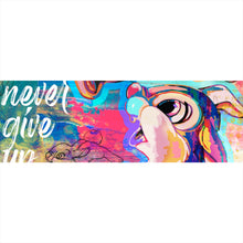 Lade das Bild in den Galerie-Viewer, Leinwandbild Pop Art Bamby mit Hase Panorama