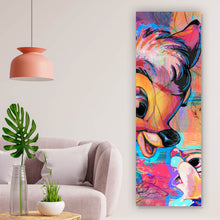 Lade das Bild in den Galerie-Viewer, Poster Pop Art Bamby mit Hase Panorama Hoch