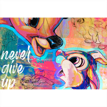 Lade das Bild in den Galerie-Viewer, Poster Pop Art Bamby mit Hase Querformat