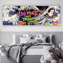 Lade das Bild in den Galerie-Viewer, Poster Pop Art Collage mit ikonischen Figuren und lebendigen Farben Panorama