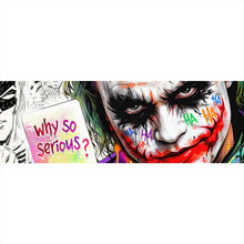 Lade das Bild in den Galerie-Viewer, Spannrahmenbild Pop Art Joker mit Karte Panorama