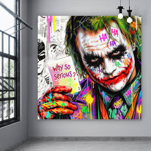 Lade das Bild in den Galerie-Viewer, Acrylglasbild Pop Art Joker mit Karte Quadrat