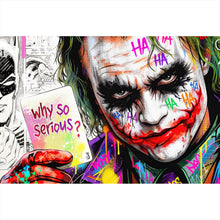 Lade das Bild in den Galerie-Viewer, Poster Pop Art Joker mit Karte Querformat