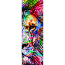 Lade das Bild in den Galerie-Viewer, Spannrahmenbild Pop Art Löwe Panorama Hoch