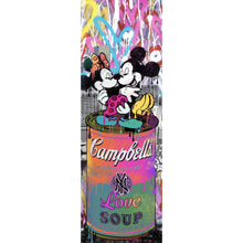 Lade das Bild in den Galerie-Viewer, Leinwandbild Pop Art Micky Love No.2 Panorama Hoch