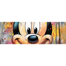 Lade das Bild in den Galerie-Viewer, Acrylglasbild Pop Art Micky Portrait Panorama