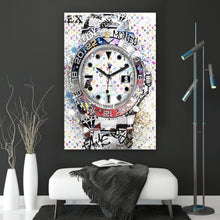 Lade das Bild in den Galerie-Viewer, Poster Pop Art Uhr Bling Hochformat