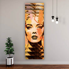 Lade das Bild in den Galerie-Viewer, Poster Porträt einer Frau in abstrakter Form Panorama Hoch