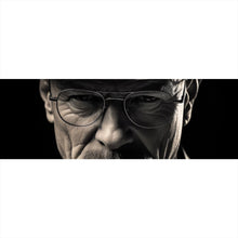 Lade das Bild in den Galerie-Viewer, Aluminiumbild Porträt eines Mannes mit Hut und Brille Panorama