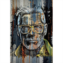 Lade das Bild in den Galerie-Viewer, Poster Porträt Mann mit Brille Hochformat