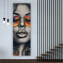 Lade das Bild in den Galerie-Viewer, Poster Portrait einer Frau im Boho Stil Panorama Hoch