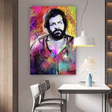 Lade das Bild in den Galerie-Viewer, Leinwandbild Portrait Schauspieler in Graffiti Optik Hochformat