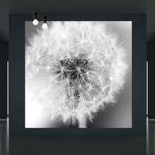 Lade das Bild in den Galerie-Viewer, Acrylglasbild Pusteblume bei Dämmerung Quadrat