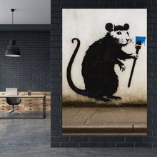 Lade das Bild in den Galerie-Viewer, Poster Ratte mit provokanter Botschaft Hochformat