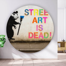 Lade das Bild in den Galerie-Viewer, Aluminiumbild Ratte mit provokanter Botschaft Kreis