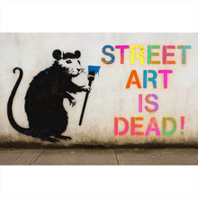 Lade das Bild in den Galerie-Viewer, Poster Ratte mit provokanter Botschaft Querformat