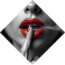 Lade das Bild in den Galerie-Viewer, Poster Rauchige rote Lippen Raute