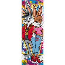 Lade das Bild in den Galerie-Viewer, Acrylglasbild Reiche Hasengang Graffiti Panorama Hoch
