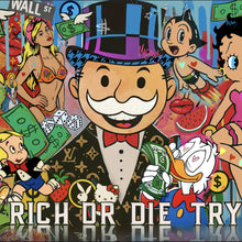 Lade das Bild in den Galerie-Viewer, Poster Verschiedene Comicfiguren im Pop Art Stil Quadrat