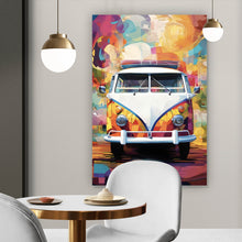 Lade das Bild in den Galerie-Viewer, Poster Retro Bus Abstrakt Hochformat
