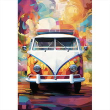 Lade das Bild in den Galerie-Viewer, Poster Retro Bus Abstrakt Hochformat