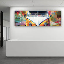 Lade das Bild in den Galerie-Viewer, Poster Retro Bus Abstrakt Panorama
