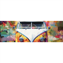 Lade das Bild in den Galerie-Viewer, Poster Retro Bus Abstrakt Panorama