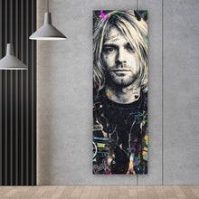Lade das Bild in den Galerie-Viewer, Spannrahmenbild Rockiges Musik Porträt Panorama Hoch