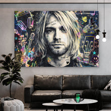 Lade das Bild in den Galerie-Viewer, Aluminiumbild Rockiges Musik Porträt Querformat