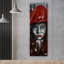 Lade das Bild in den Galerie-Viewer, Poster Rotkäppchen und der Wolf mystisch Panorama Hoch